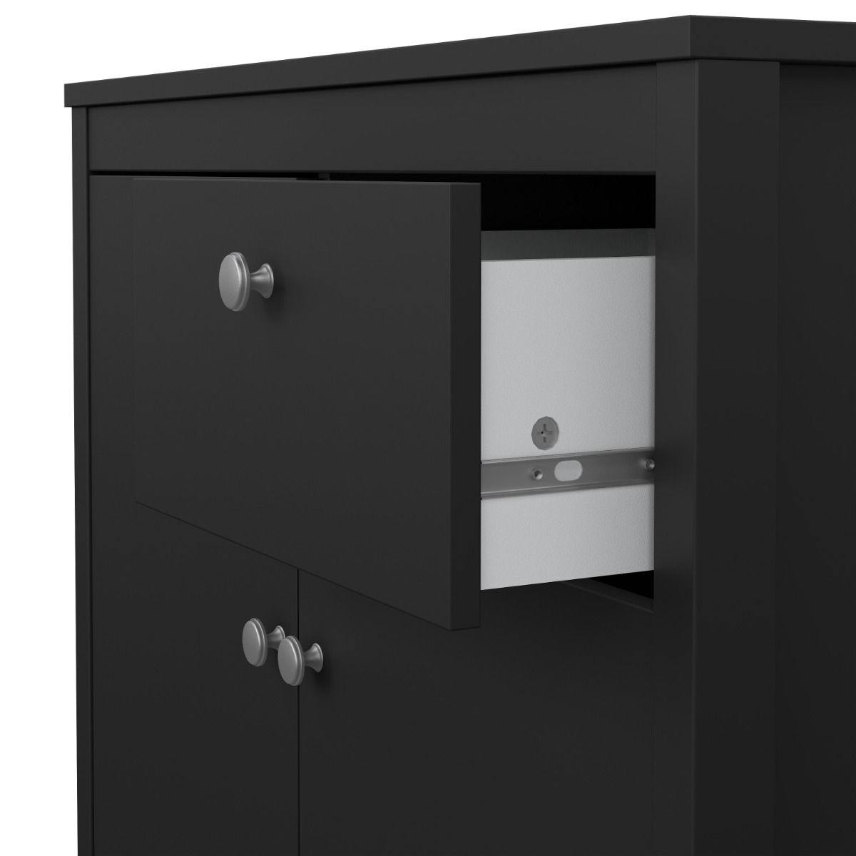 Wooden Sideboard With 2 Doors And 1 Drawer - Madrid