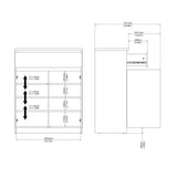 Wooden Sideboard With 2 Doors And 1 Drawer - Naia