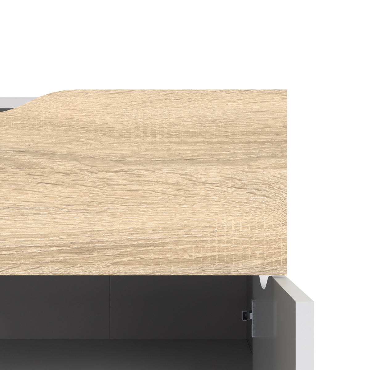 Wooden Sideboard With 2 Doors And 1 Drawer - Oslo
