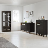 Wooden Sideboard With 2 Doors And 1 Drawer - Roomers