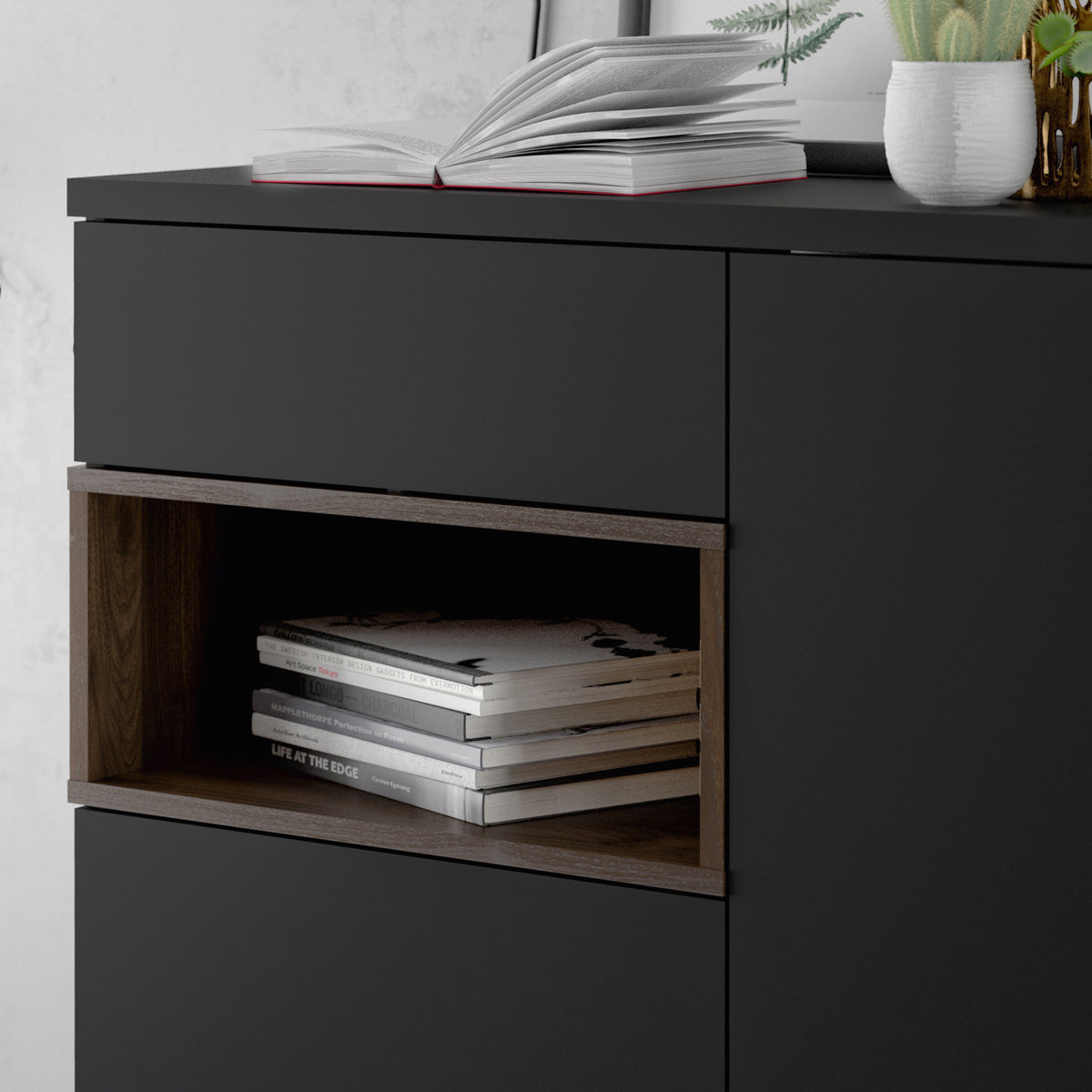 Wooden Sideboard With 2 Doors And 1 Drawer - Roomers