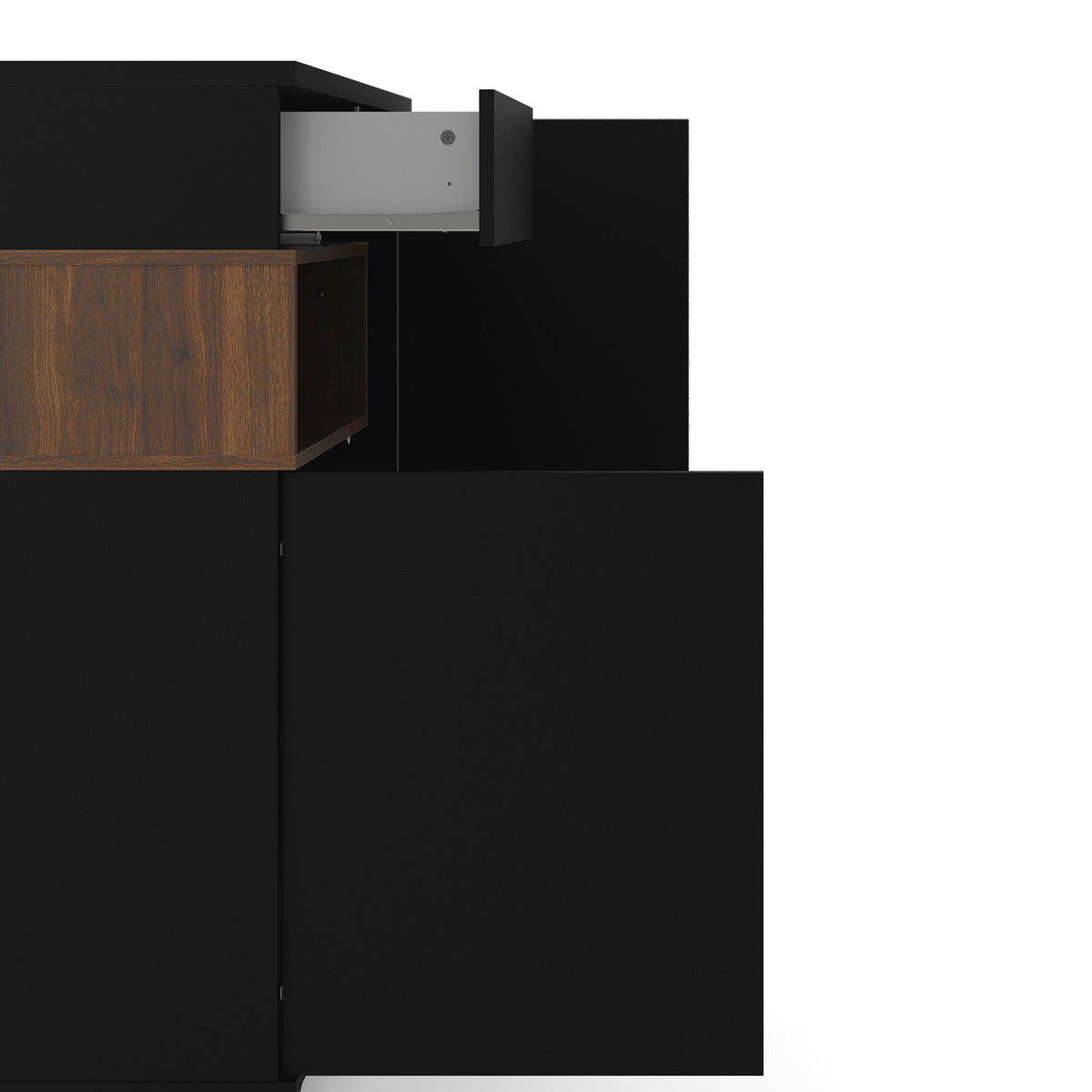 Wooden Sideboard With 2 Doors And 1 Drawer - Roomers