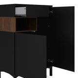 Wooden Sideboard With 2 Doors And 1 Drawer - Roomers