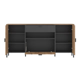Wooden Sideboard With 2 Doors 1 Flap And 1 Drawer - Arundel