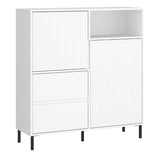 Wooden Sideboard With 2 Doors And 2 Drawers - Avenale