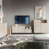 Wooden Sideboard With 2 Doors And 2 Drawers - Avenale