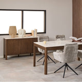 Wooden Sideboard With 2 Doors 2 Drawers And Ceramic Top - Southampton