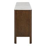 Wooden Sideboard With 2 Doors 2 Drawers And Ceramic Top - Southampton