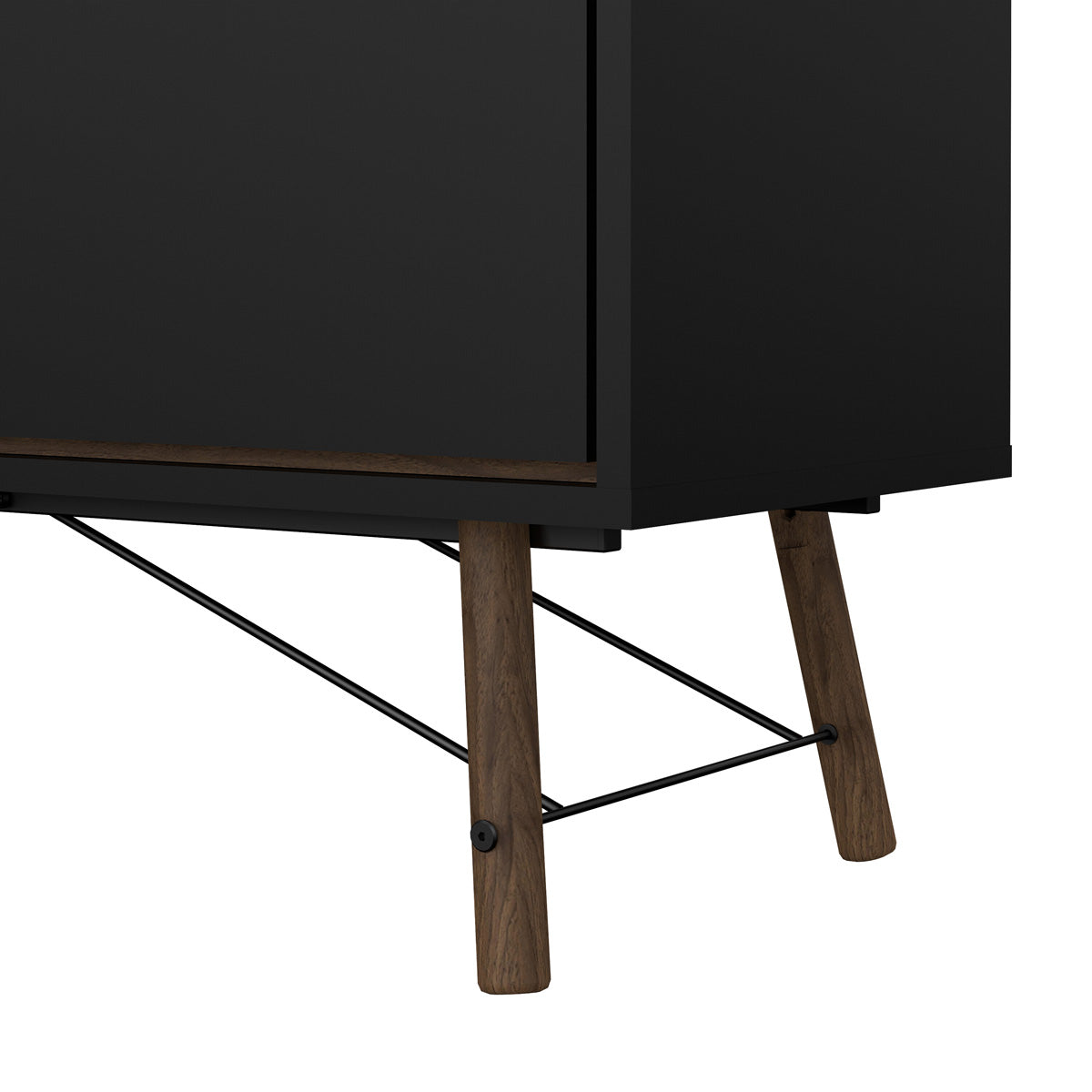 Wooden Sideboard With 2 Doors And 2 Drawers - Ry