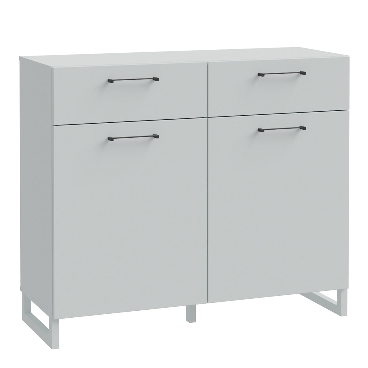 Wooden Sideboard With 2 Doors And 2 Drawers - Sali