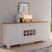 Wooden Sideboard 177.4cm Wide With 2 Doors And 2 Drawers And Wine Rack - Celesto