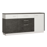 Wooden Sideboard With 2 Doors And 2 Drawers - Zingaro