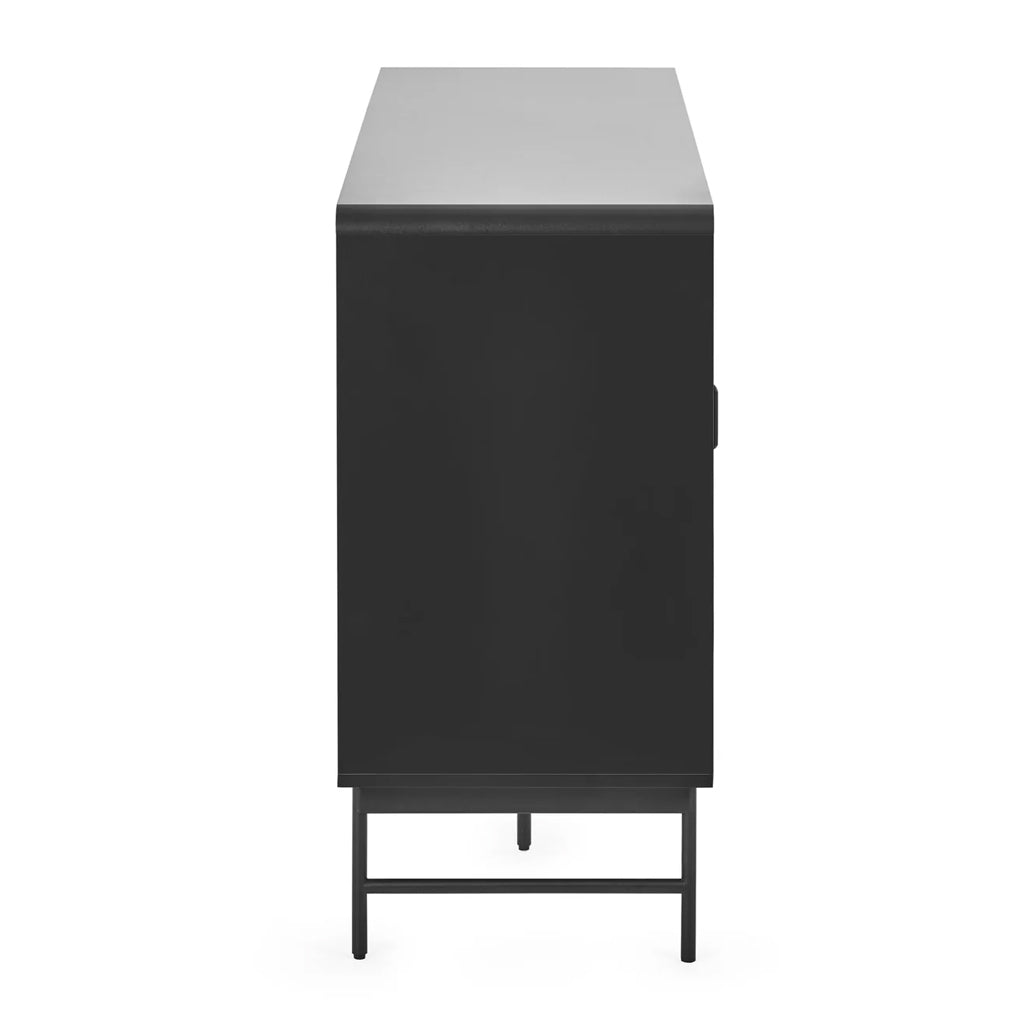 Wooden Sideboard With 2 Doors And 2 Shelves - Alvin