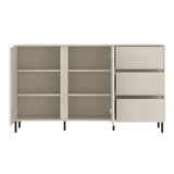 Wooden Sideboard With 2 Doors And 3 Drawers - Avenale