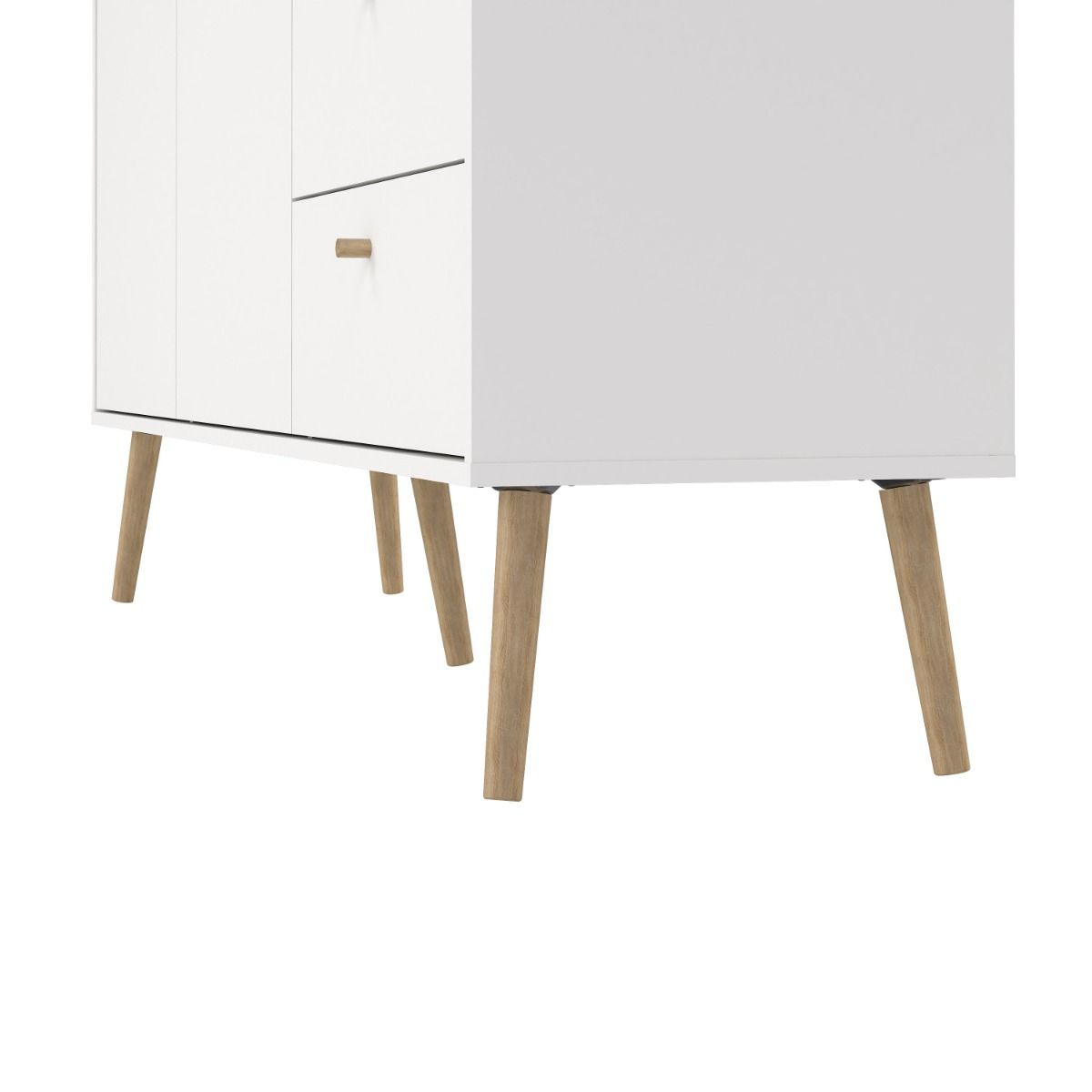 Wooden Sideboard With 2 Doors And 3 Drawers - Cumbria