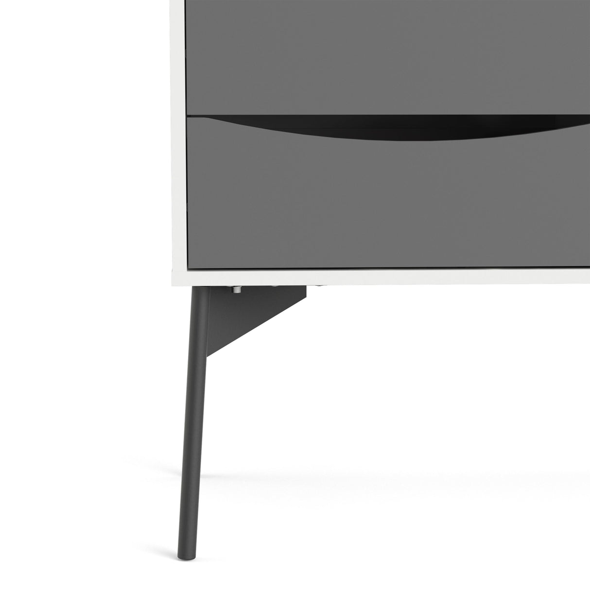 Wooden Sideboard With 2 Doors And 3 Drawers - Fur