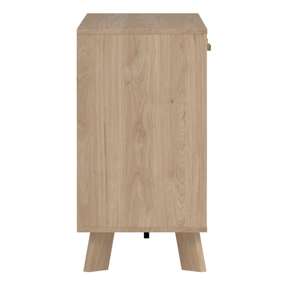 Wooden Sideboard With 2 Doors And 3 Drawers In White Fronts - Ikast