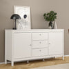 Wooden Sideboard With 2 Doors And 3 Drawers - Madrid