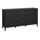 Wooden Sideboard With 2 Doors And 3 Drawers - Madrid