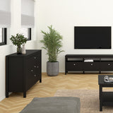 Wooden Sideboard With 2 Doors And 3 Drawers - Madrid