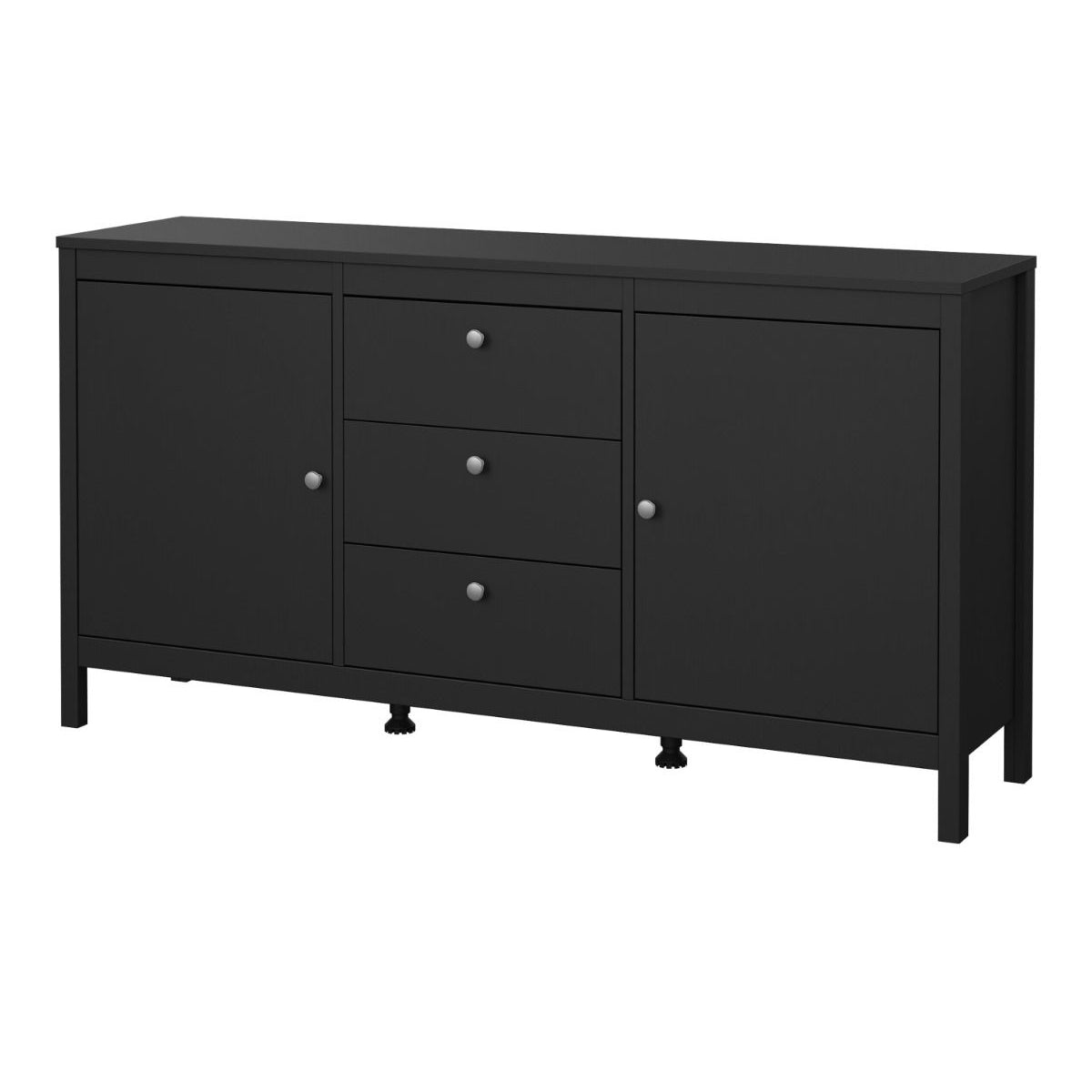 Wooden Sideboard With 2 Doors And 3 Drawers - Madrid