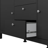 Wooden Sideboard With 2 Doors And 3 Drawers - Madrid