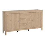 Wooden Sideboard With 2 Doors And 3 Drawers - Madrid