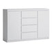 Wooden Sideboard 135.4cm Wide With 2 Doors And 4 Drawers - Fribo