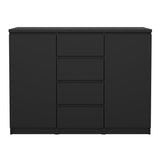 Wooden Sideboard With 2 Doors And 4 Drawers - Naia