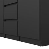 Wooden Sideboard With 2 Doors And 4 Drawers - Naia