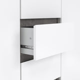 Wooden Sideboard With 2 Doors And 4 Drawers - Naia