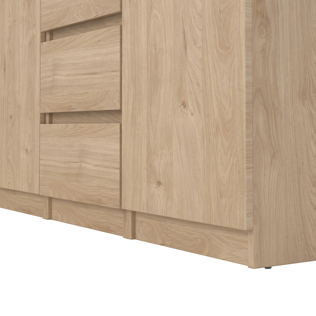 Wooden Sideboard With 2 Doors And 4 Drawers - Naia