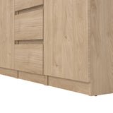 Wooden Sideboard With 2 Doors And 4 Drawers - Naia