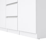 Wooden Sideboard With 2 Doors And 4 Drawers - Naia