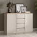 Wooden Sideboard 120.6cm Wide With 2 Doors And 4 Drawers - Naia