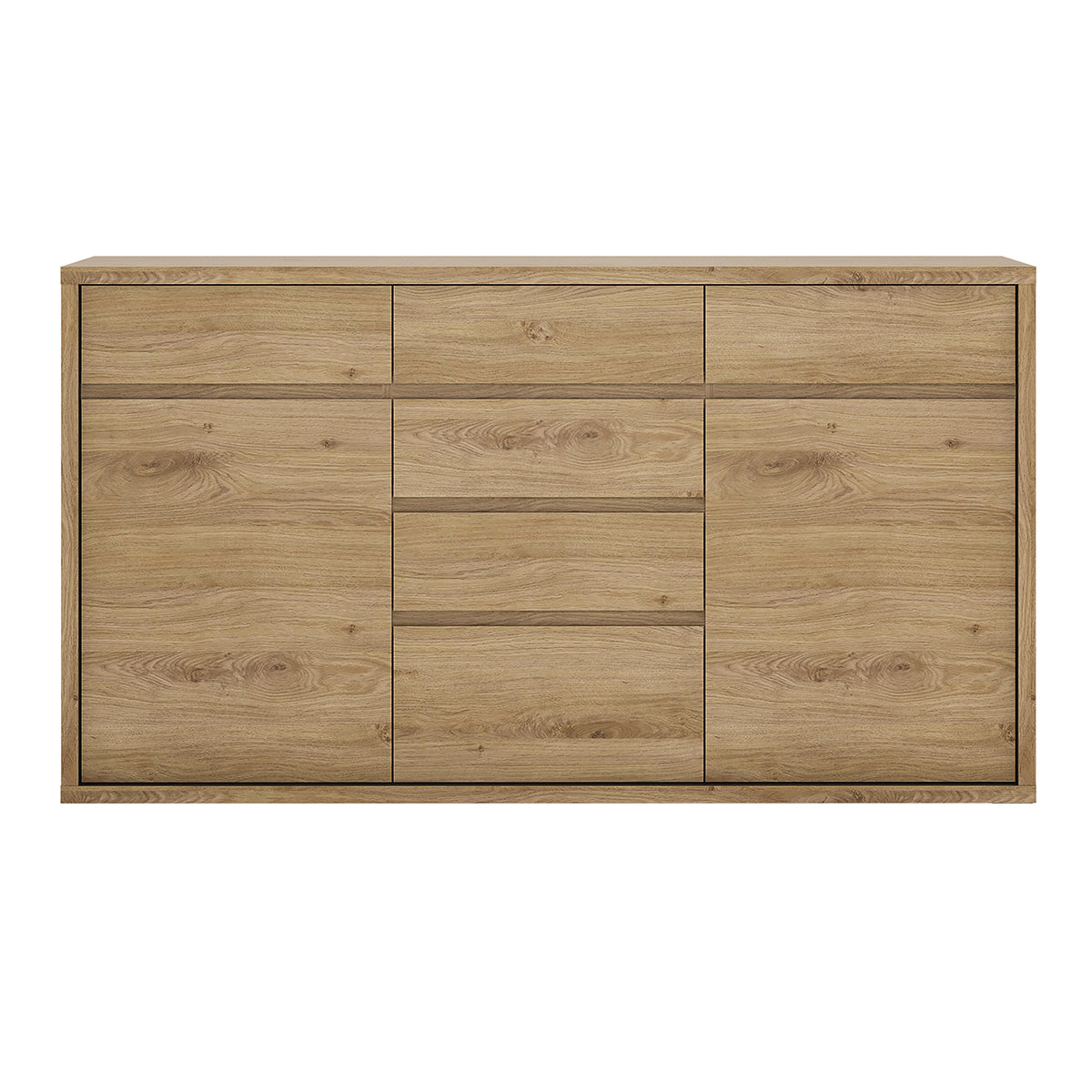 Wooden Sideboard With 2 Doors And 6 Drawers - Shetland
