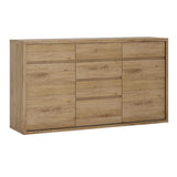 Wooden Sideboard With 2 Doors And 6 Drawers - Shetland