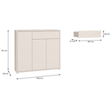 Wooden Sideboard With 3 Doors And 1 Drawer - Alice Springs
