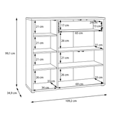 Wooden Sideboard With 3 Doors And 1 Drawer - Alice Springs