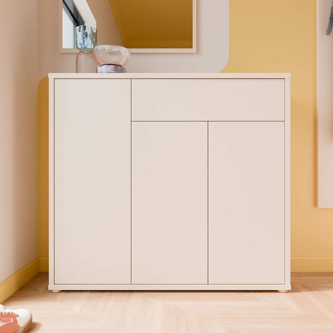 Wooden Sideboard With 3 Doors And 1 Drawer - Alice Springs