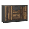 Wooden Sideboard With 3 Doors And 1 Drawer - Brooklyn
