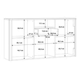 Wooden Sideboard With 3 Doors And 1 Drawer - Klara