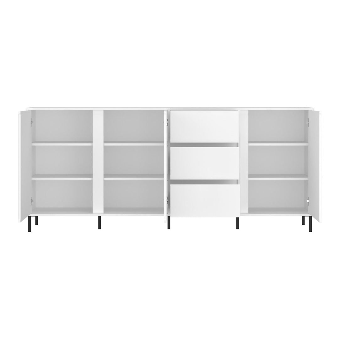 Wooden Sideboard With 3 Doors And 3 Drawers - Avenale