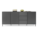 Wooden Sideboard With 3 Doors And 3 Drawers - Avenale
