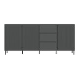 Wooden Sideboard With 3 Doors And 3 Drawers - Avenale