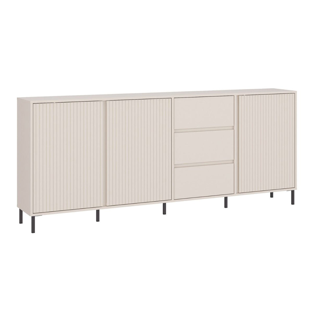 Wooden Sideboard With 3 Doors And 3 Drawers - Avenale