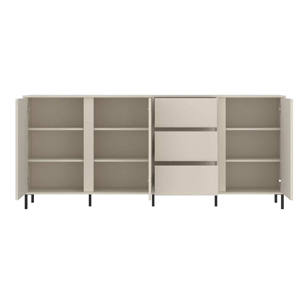 Wooden Sideboard With 3 Doors And 3 Drawers - Avenale