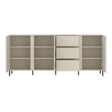 Wooden Sideboard With 3 Doors And 3 Drawers - Avenale