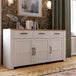 Wooden Sideboard 166cm Wide With 3 Doors And 3 Drawers - Bohol