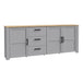 Wooden Sideboard 221cm Wide With 3 Doors And 3 Drawers - Bohol